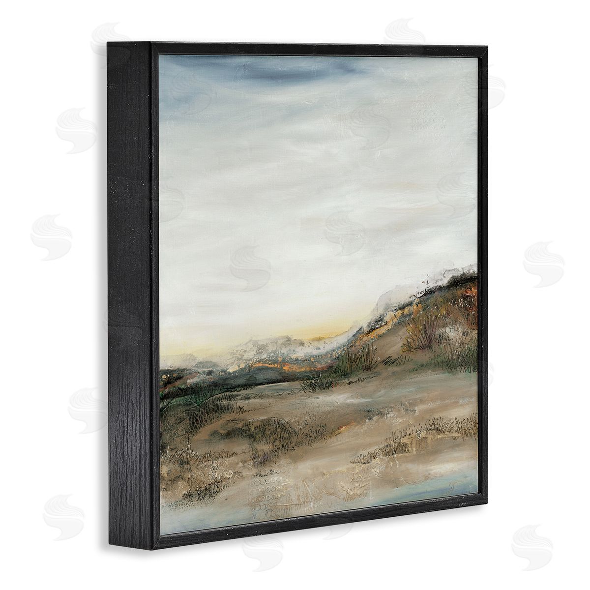 Ruth Fromstein Desert Landscape Abstraction Rustic Mountain Range Black Framed Glicee Wall Art Print