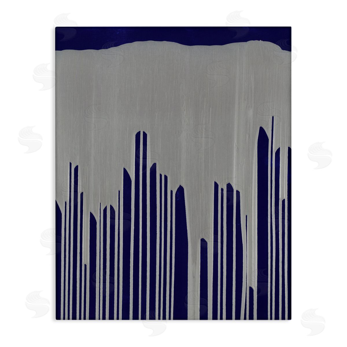 Jeff Iorillo Industrial Cityscape Abstract Urban Environment Silver Blue