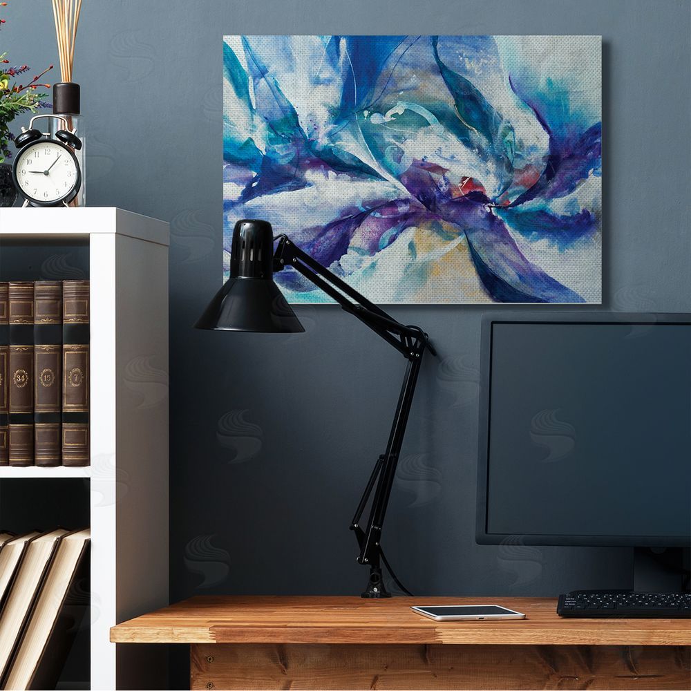 K. Nari Underwater Scene Abstract Swirling Blue Purple Details
