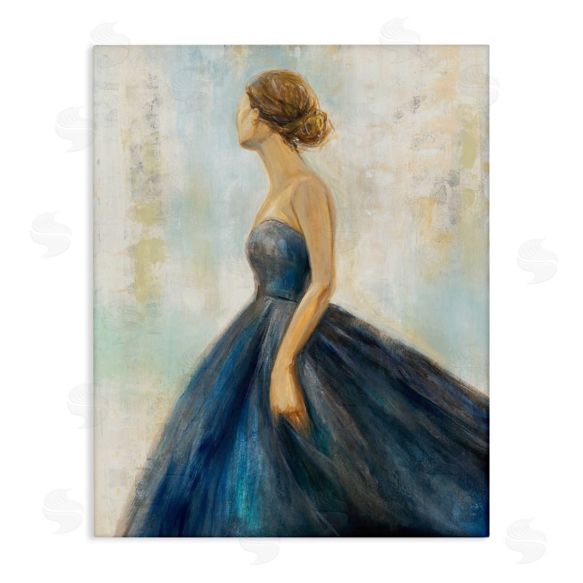 K. Nari Young Woman Blue Dress Soft Focus Pose