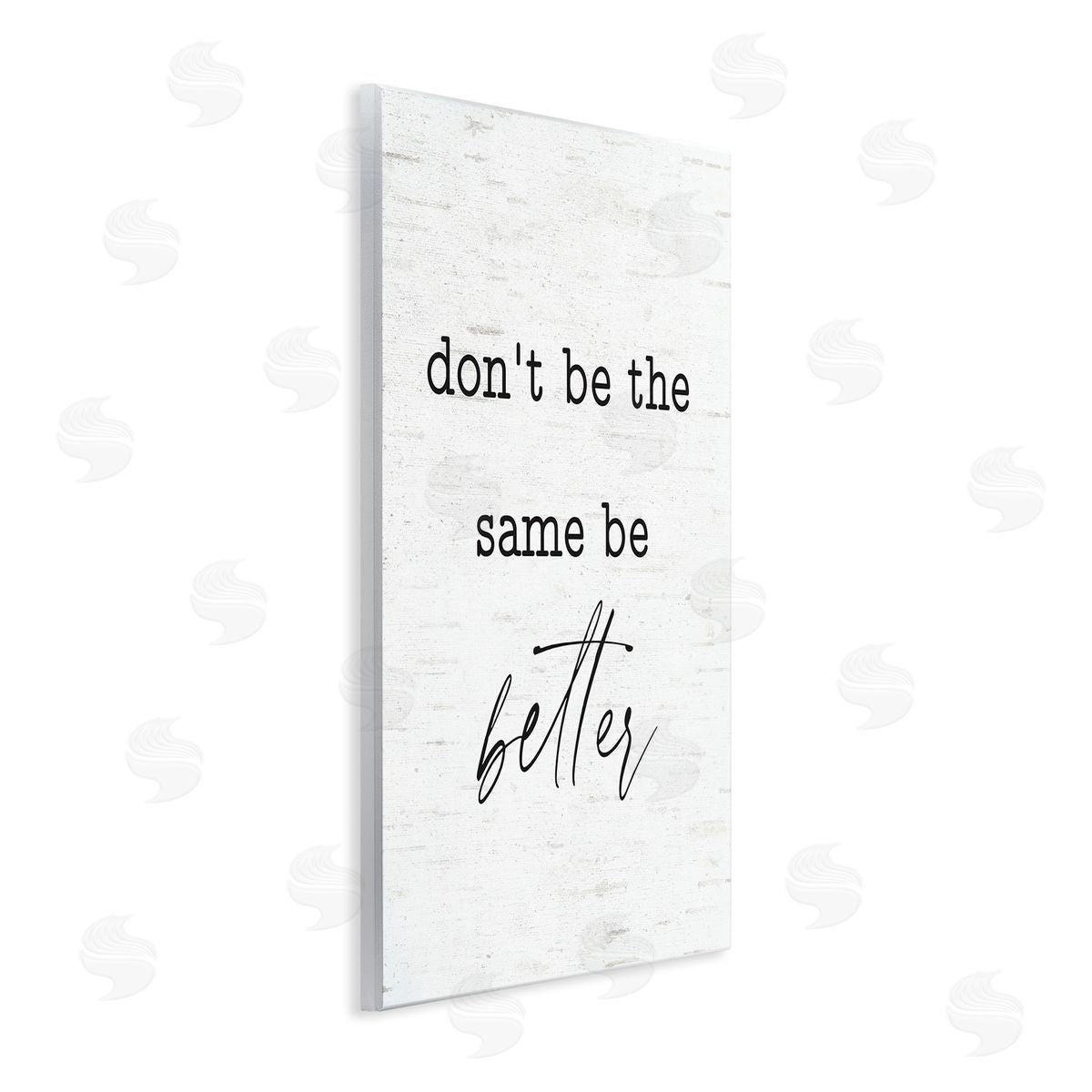 Lettered and Lined Don't Be The Same Be Better Phrase Typewriter Text