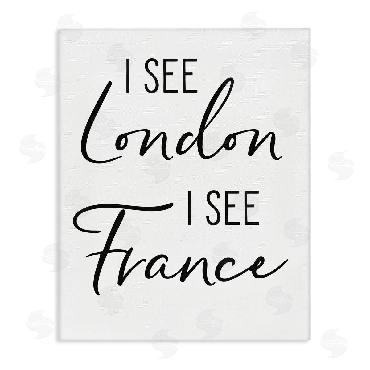 Lettered and Lined I See London and fr_sideance Saying Bathroom Humor 