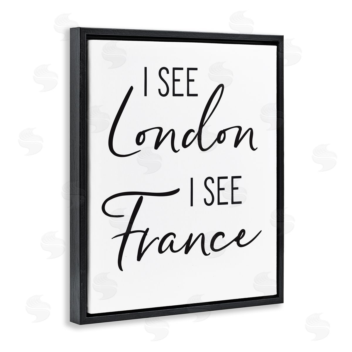 Lettered and Lined I See London and fr_sideance Saying Bathroom Humor 