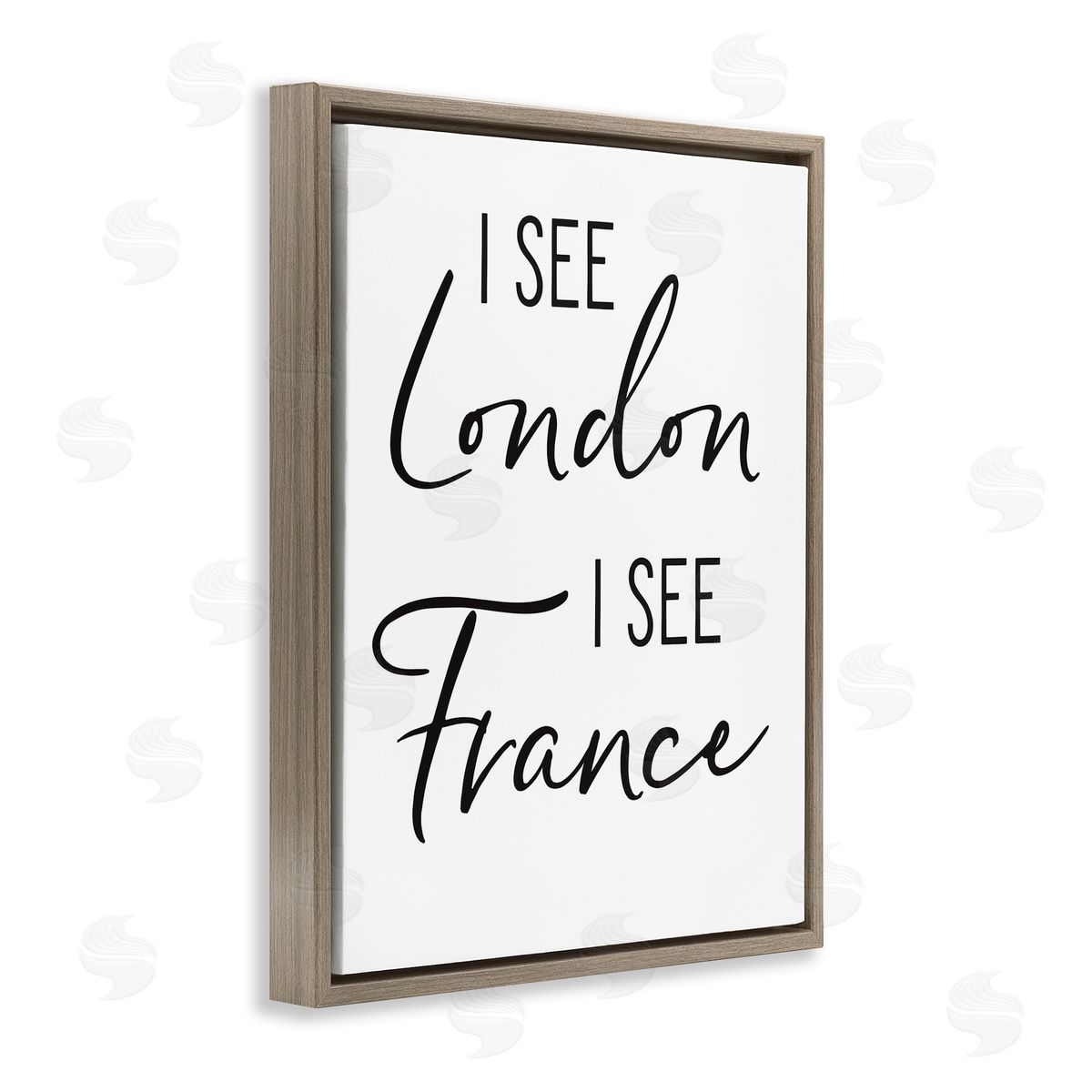Lettered and Lined I See London and fr_sideance Saying Bathroom Humor 