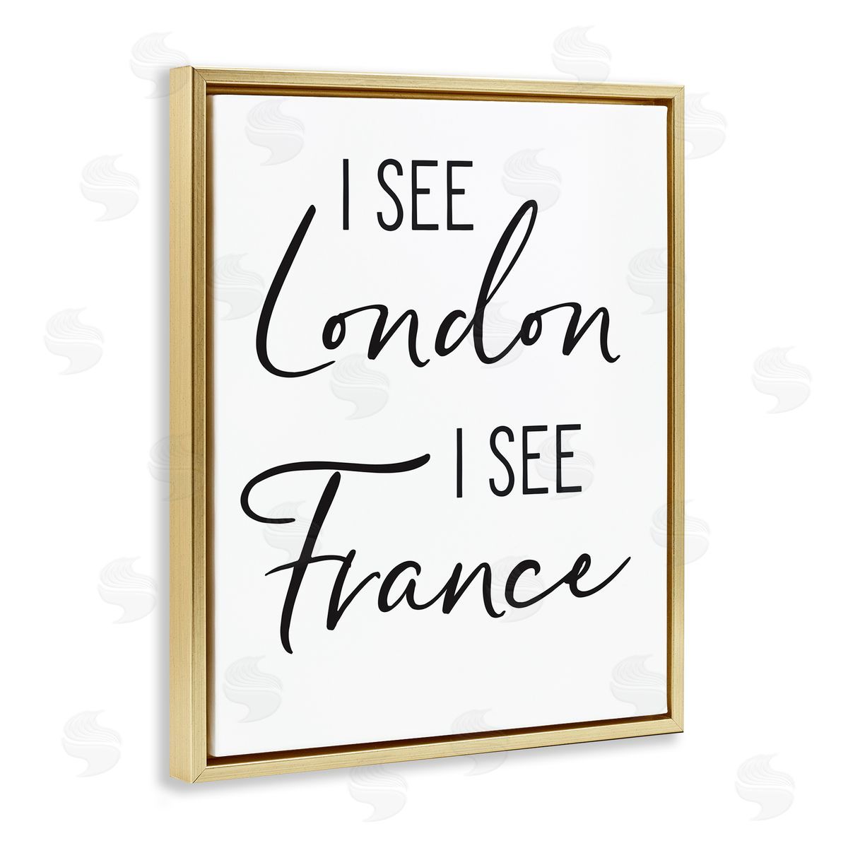 Lettered and Lined I See London and fr_sideance Saying Bathroom Humor 