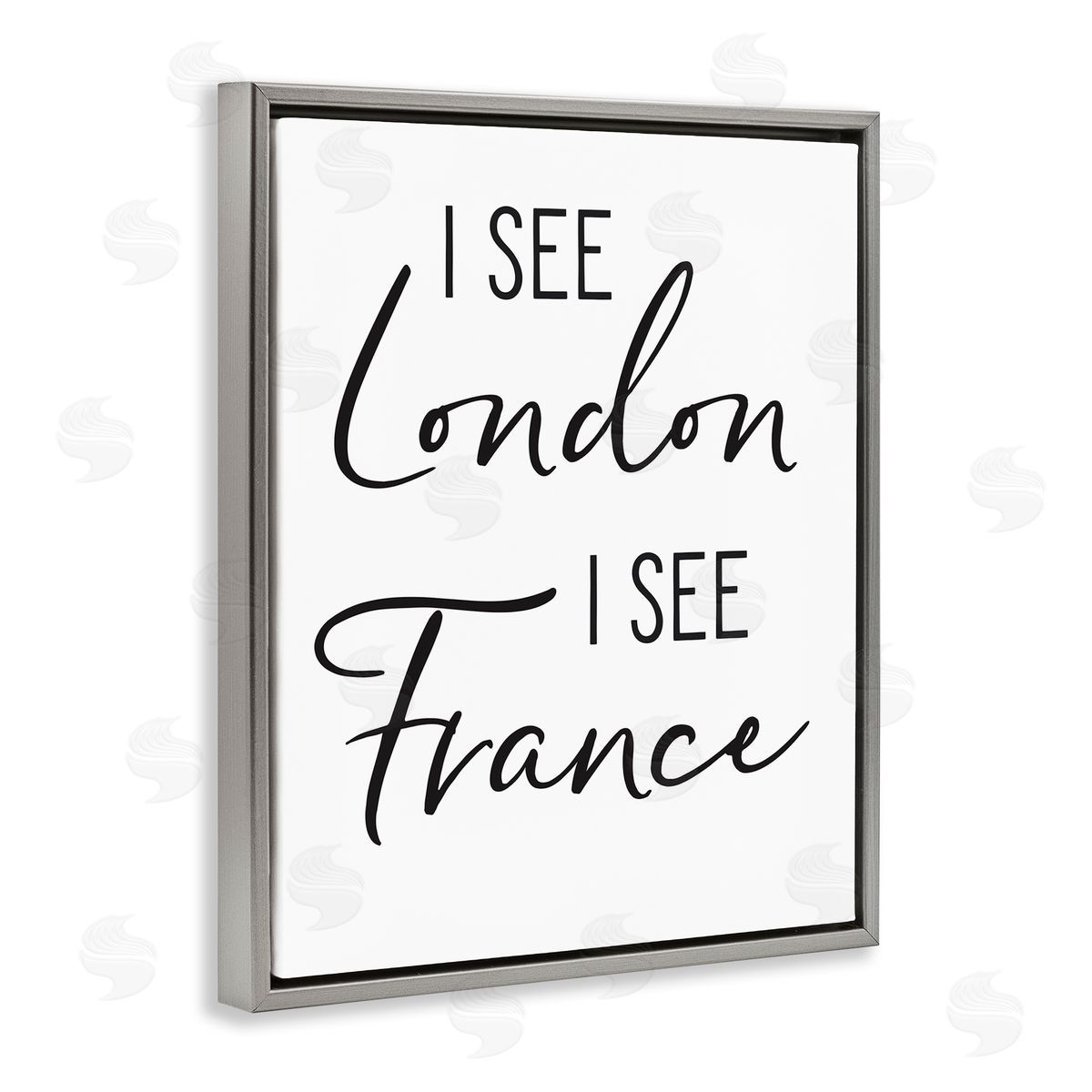 Lettered and Lined I See London and fr_sideance Saying Bathroom Humor 