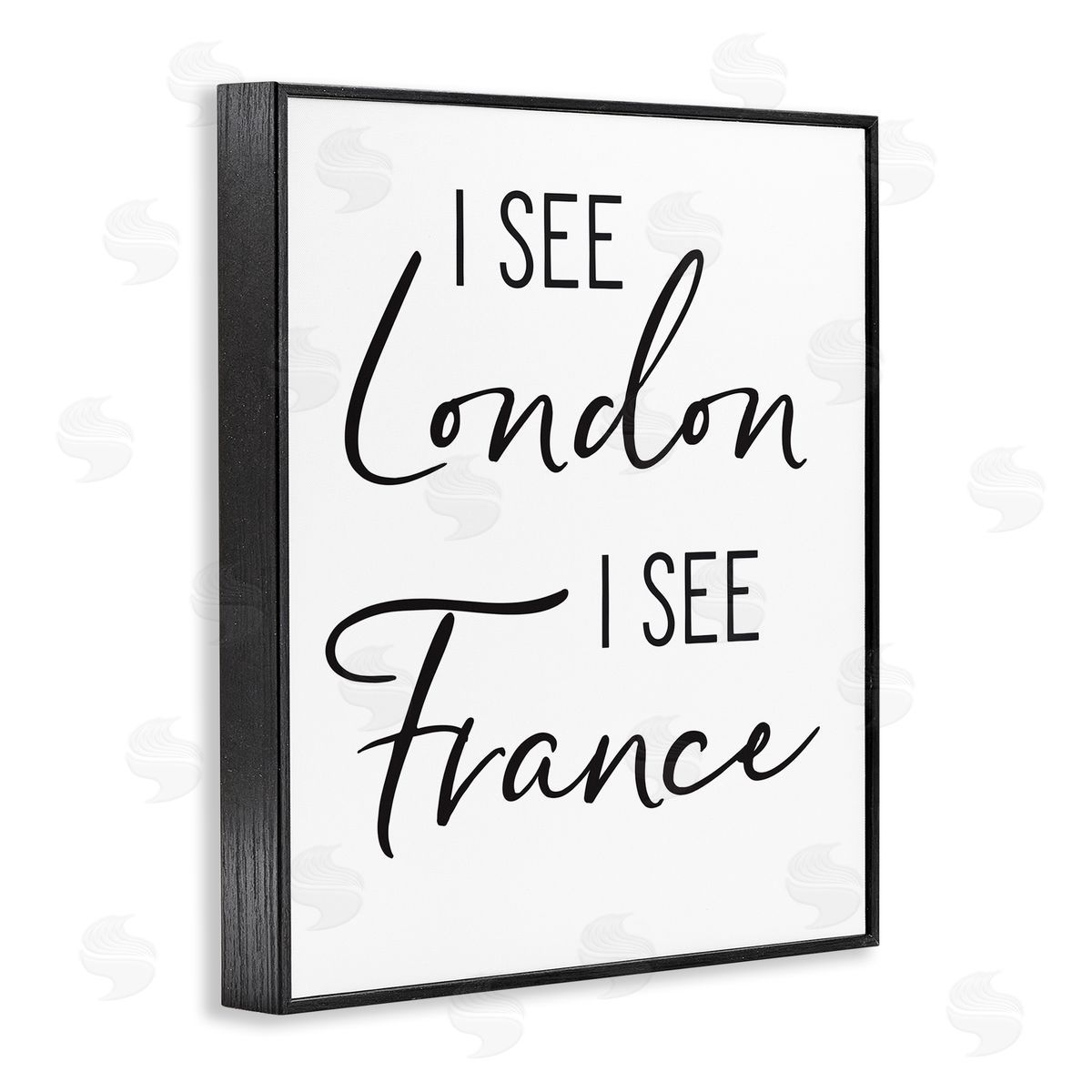 Lettered and Lined I See London and fr_sideance Saying Bathroom Humor 