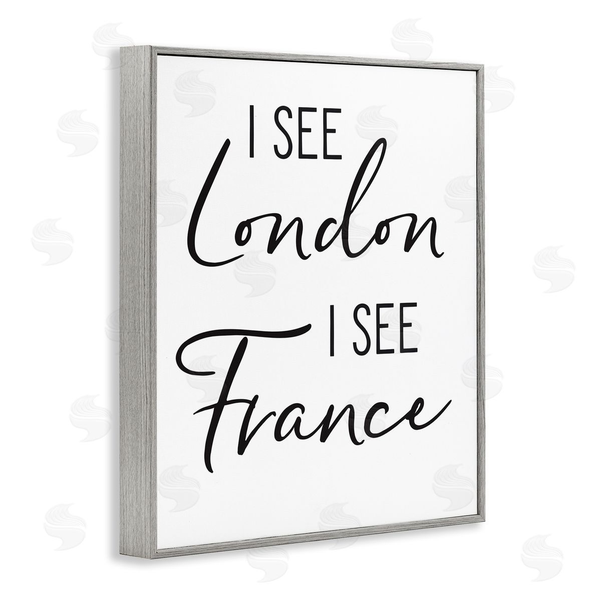 Lettered and Lined I See London and fr_sideance Saying Bathroom Humor 