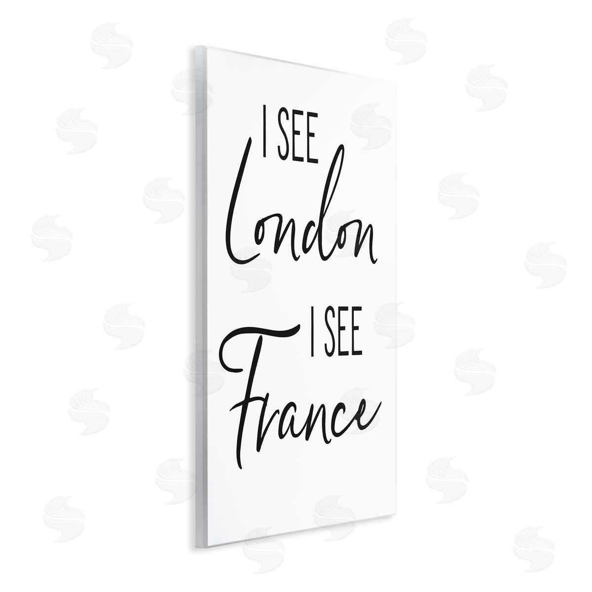 Lettered and Lined I See London and fr_sideance Saying Bathroom Humor 