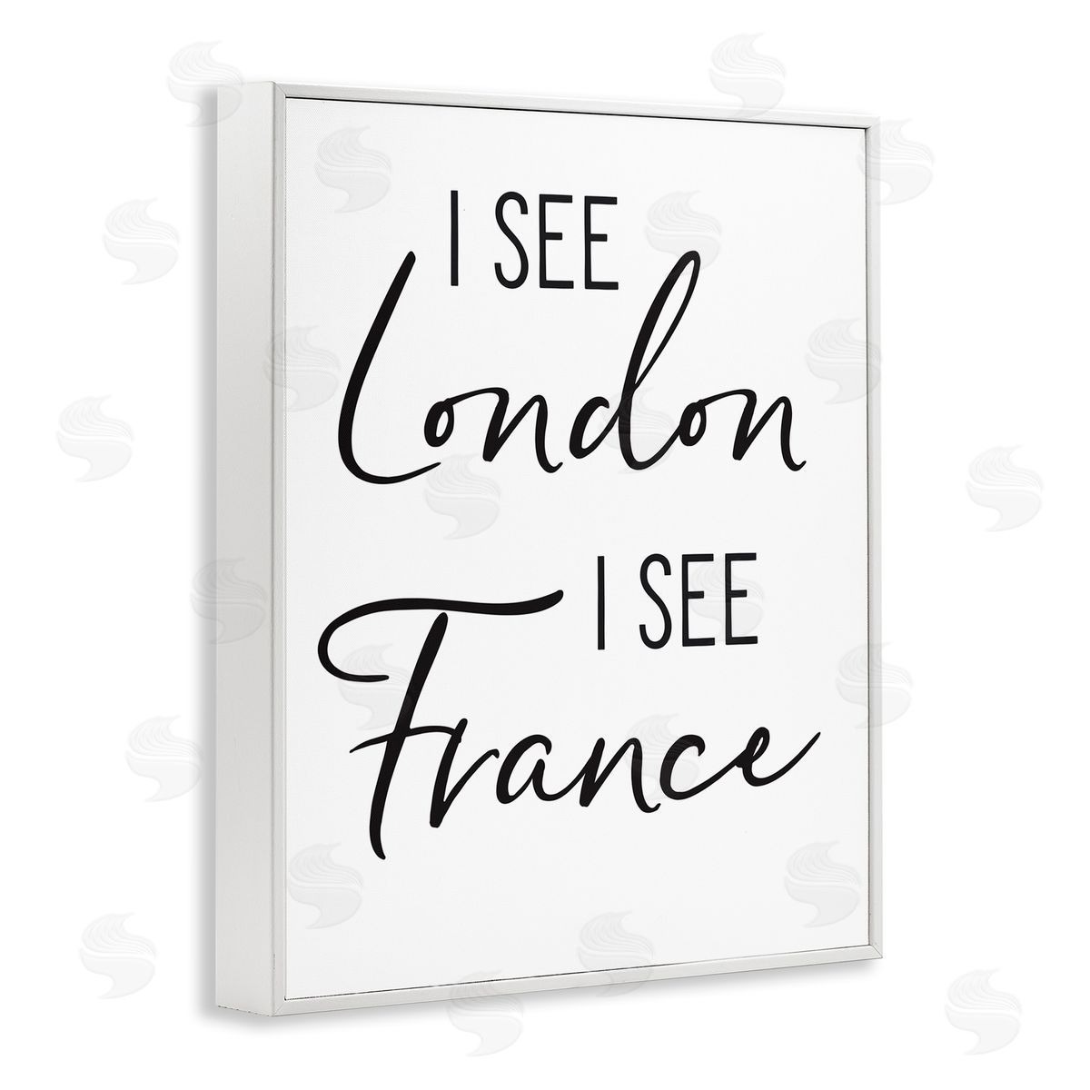 Lettered and Lined I See London and fr_sideance Saying Bathroom Humor 