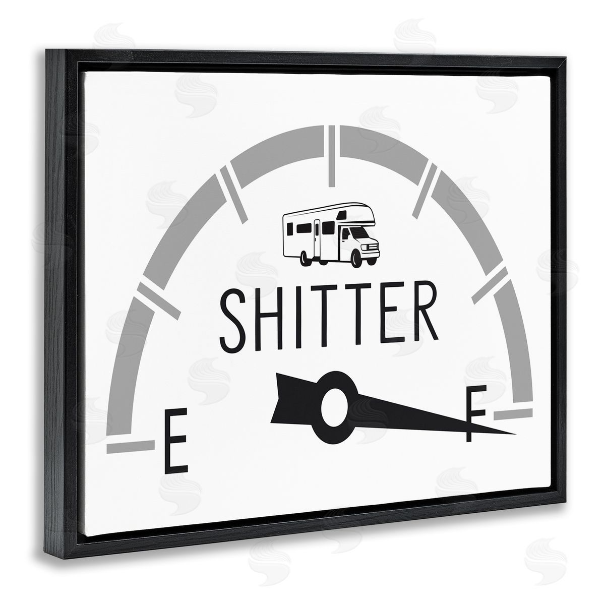 Lettered and Lined Sassy Toilets Full Bathroom Humor RV Fuel Gauge