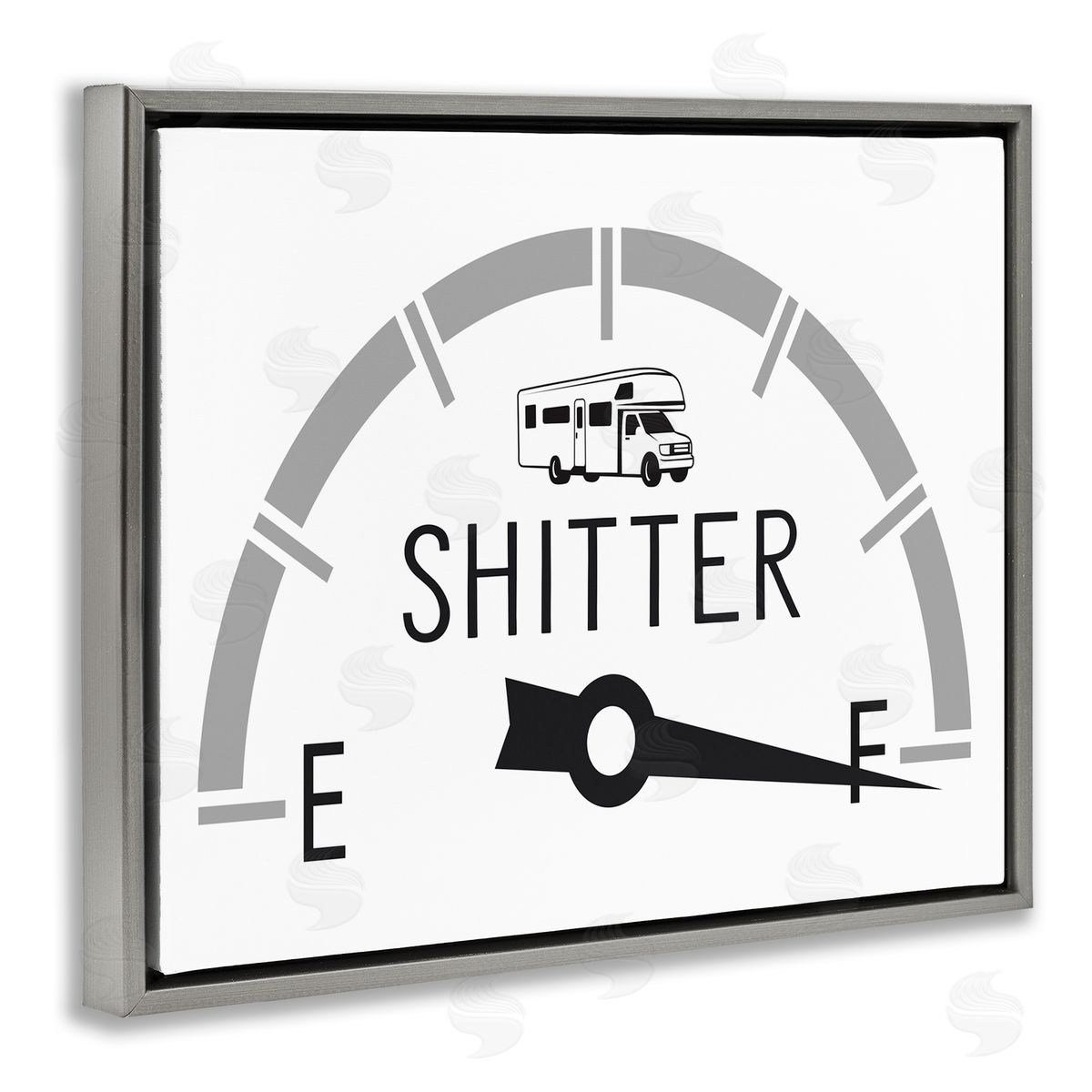 Lettered and Lined Sassy Toilets Full Bathroom Humor RV Fuel Gauge