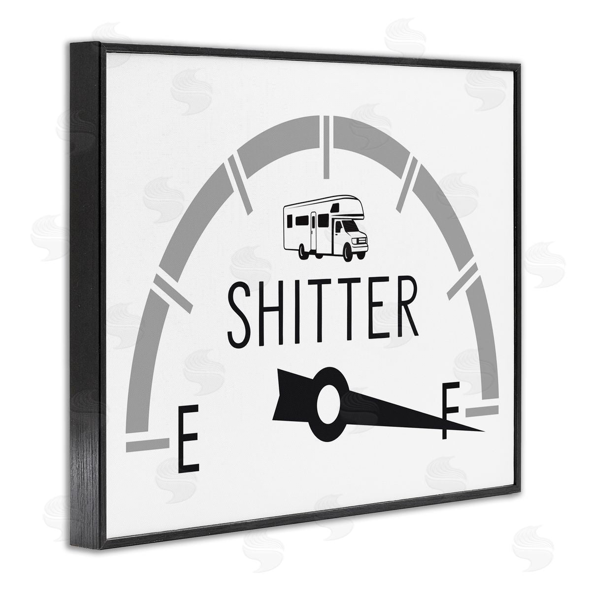 Lettered and Lined Sassy Toilets Full Bathroom Humor RV Fuel Gauge