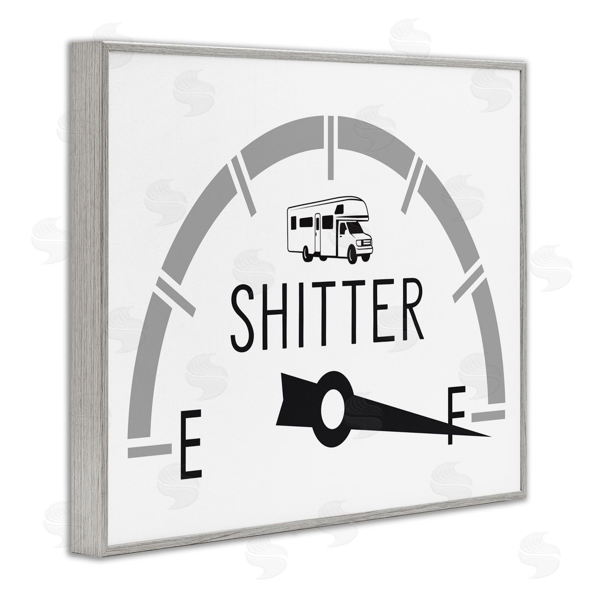 Lettered and Lined Sassy Toilets Full Bathroom Humor RV Fuel Gauge