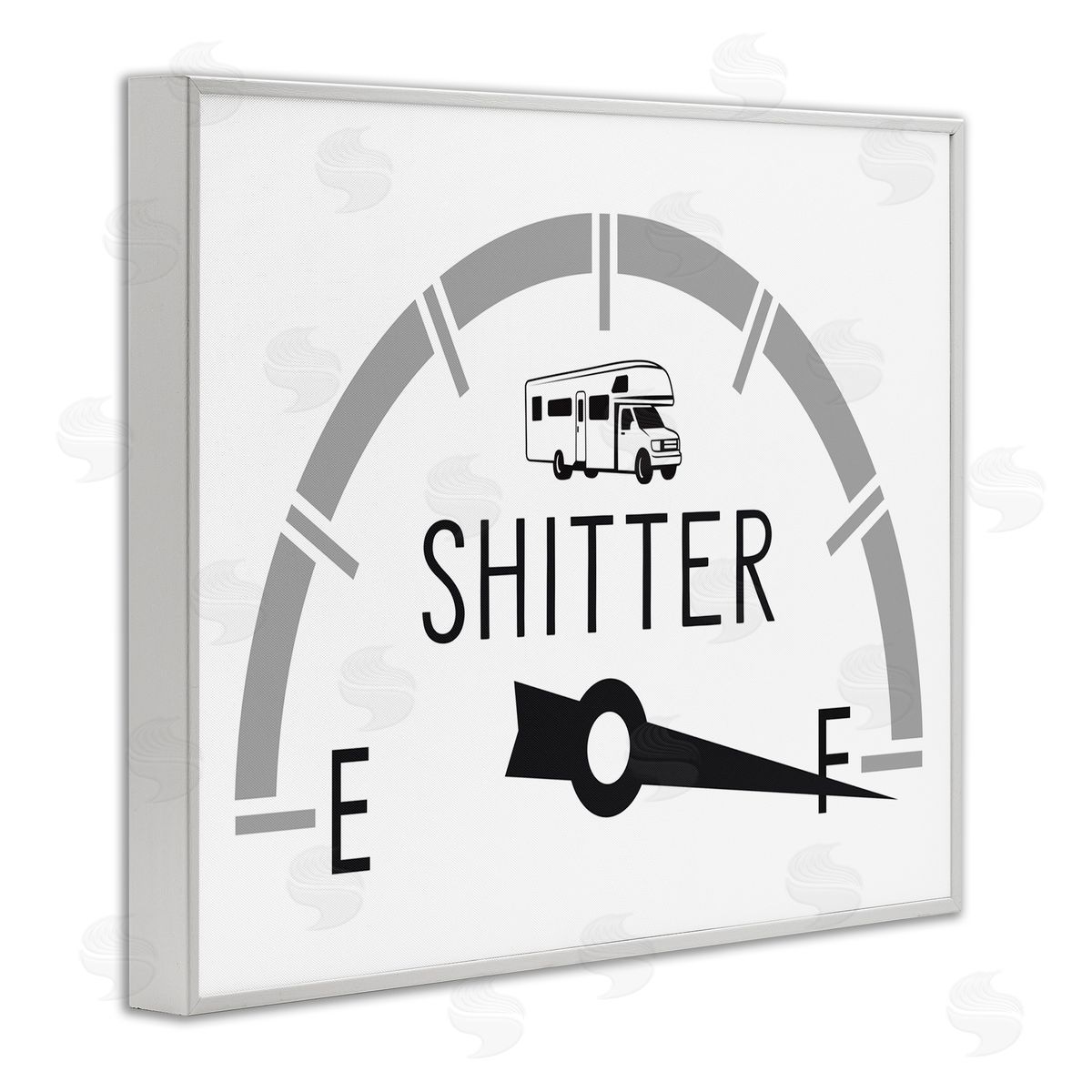 Lettered and Lined Sassy Toilets Full Bathroom Humor RV Fuel Gauge