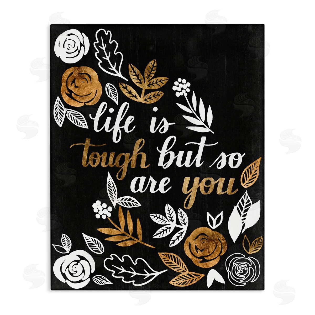 Grace Popp Life Is Tough Inspirational Phrase Autumn Falling Leaves