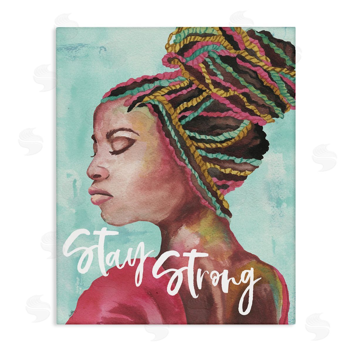 Elizabeth Medley Stay Strong Inspirational Powerful Woman Braided Hair