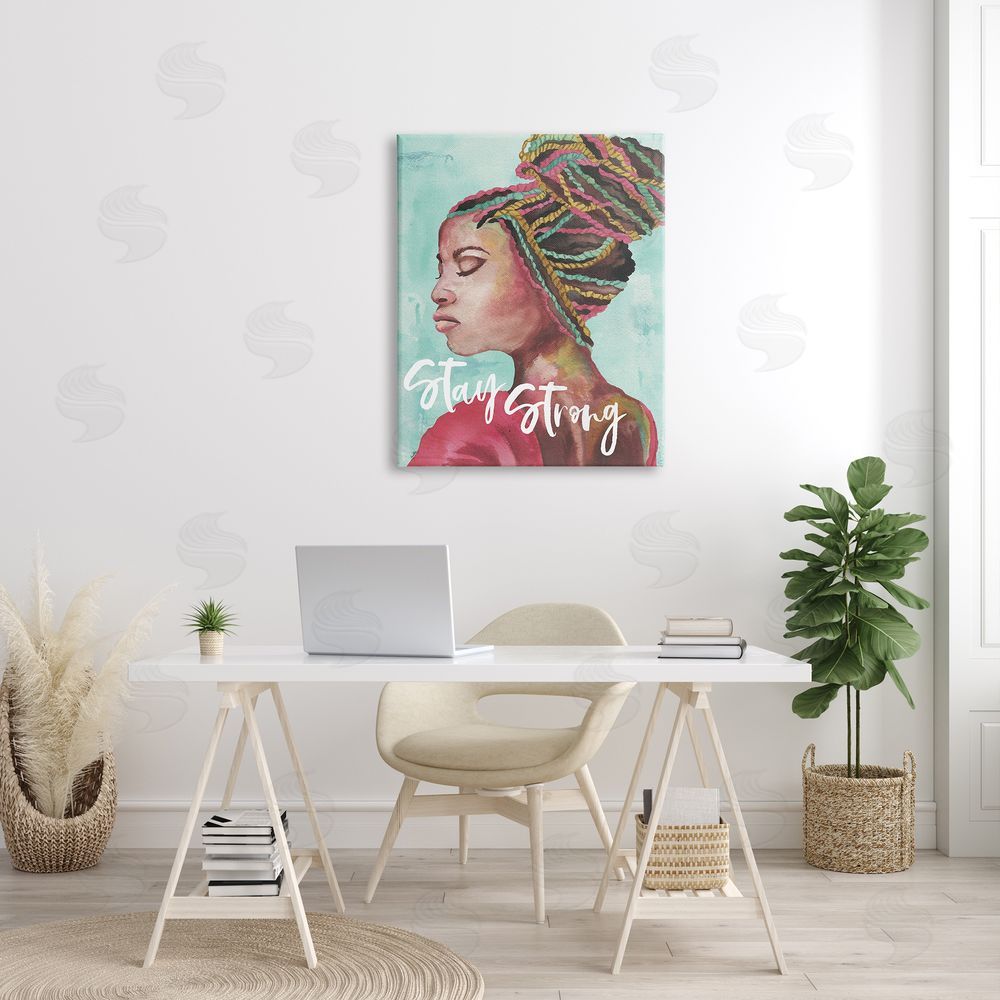 Elizabeth Medley Stay Strong Inspirational Powerful Woman Braided Hair
