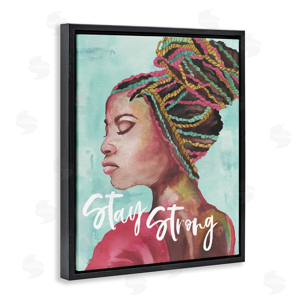 Elizabeth Medley Stay Strong Inspirational Powerful Woman Braided Hair