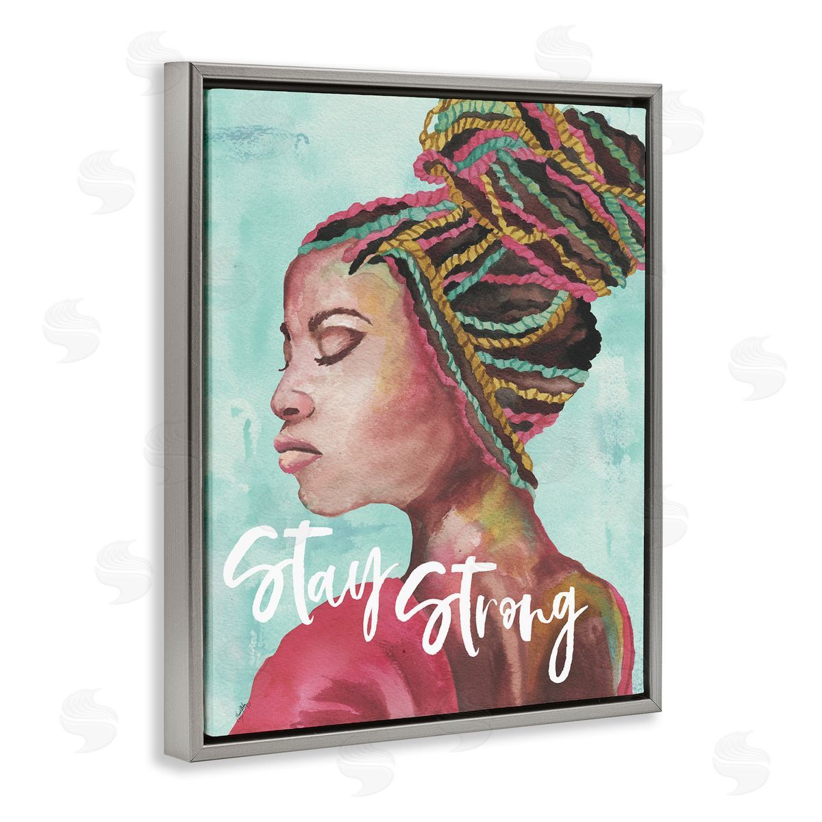 Elizabeth Medley Stay Strong Inspirational Powerful Woman Braided Hair