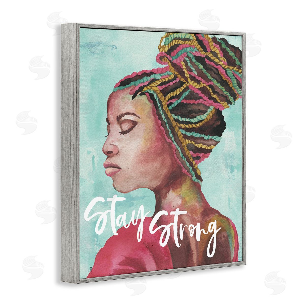 Elizabeth Medley Stay Strong Inspirational Powerful Woman Braided Hair