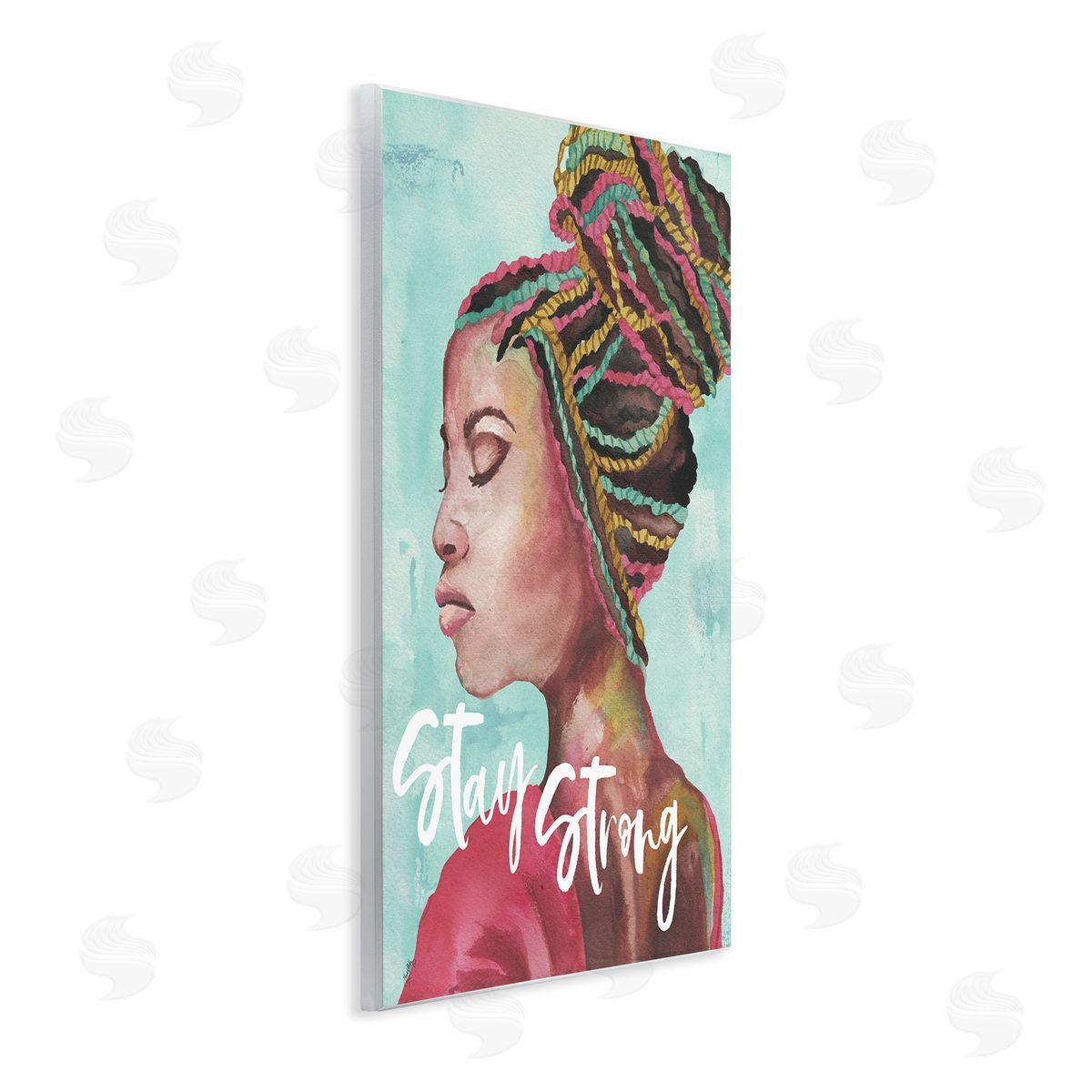 Elizabeth Medley Stay Strong Inspirational Powerful Woman Braided Hair