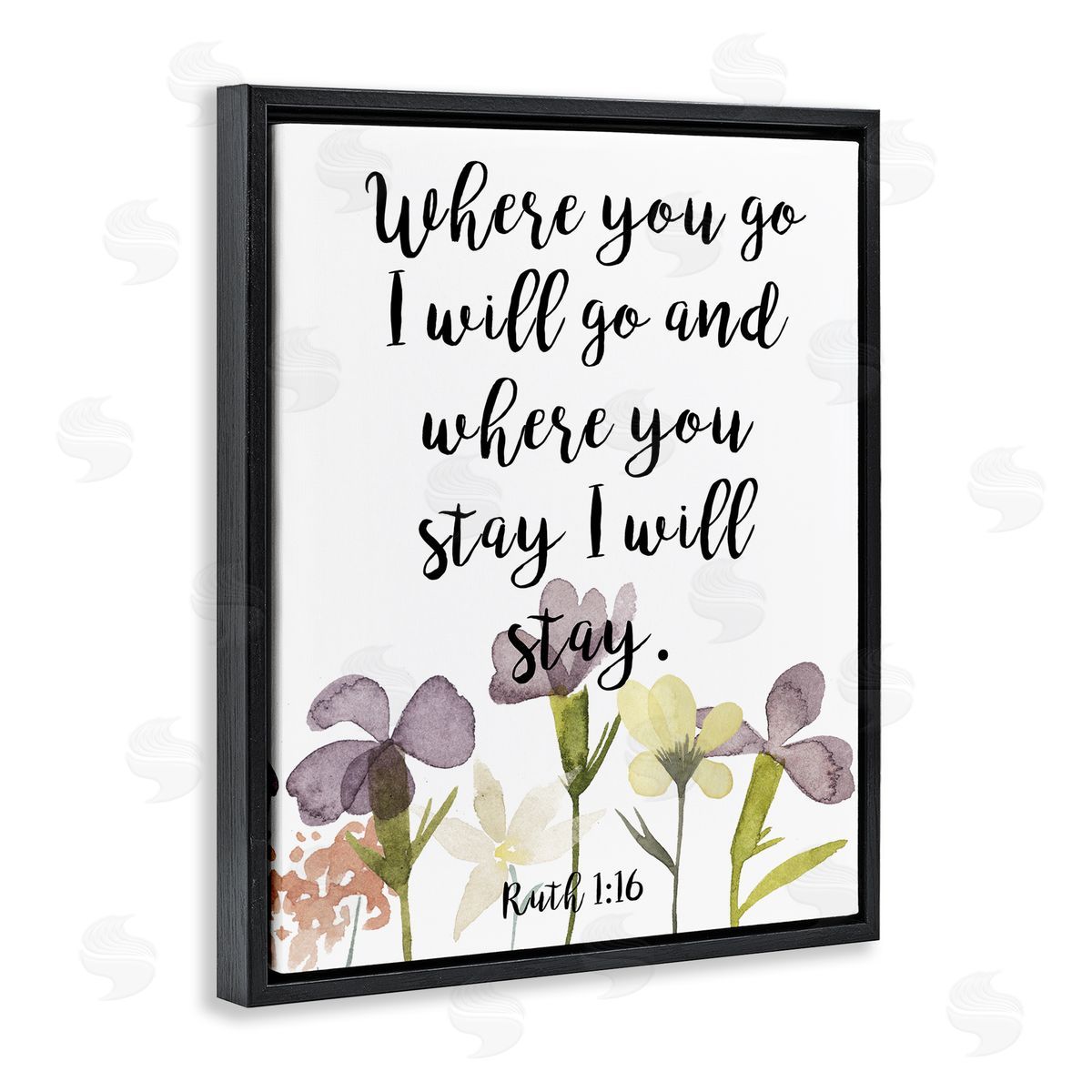 Studio W Where You Go I Will Phrase Purple Spring Flowers