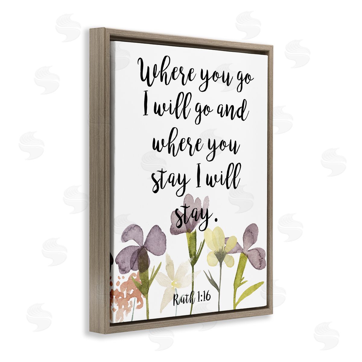 Studio W Where You Go I Will Phrase Purple Spring Flowers
