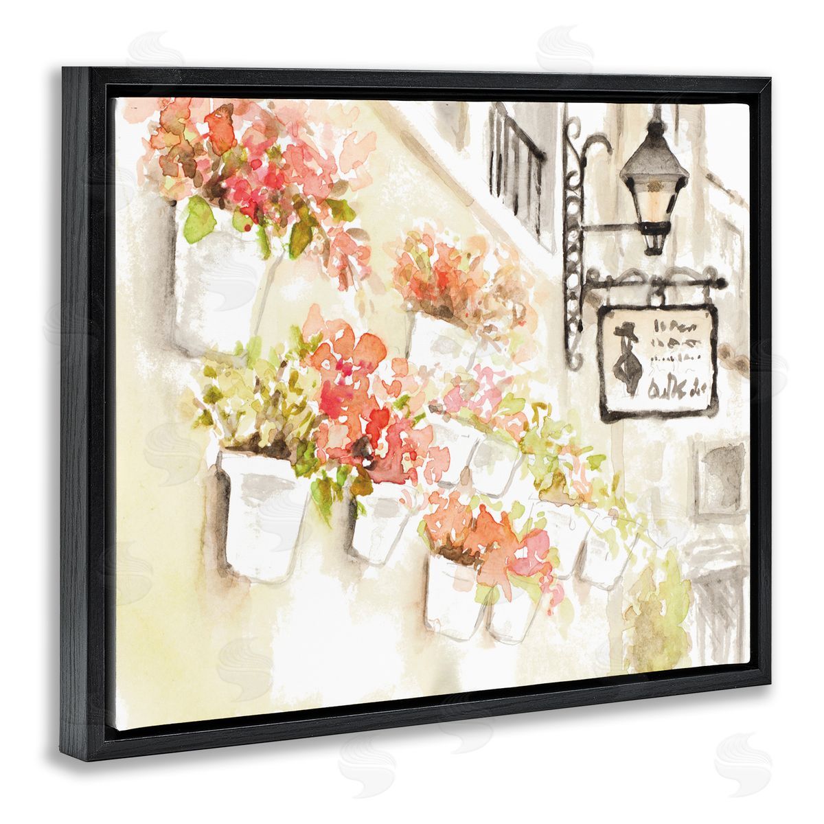 Lanie Loreth Impressionistic Potted Flowers Soft Parisian City Street
