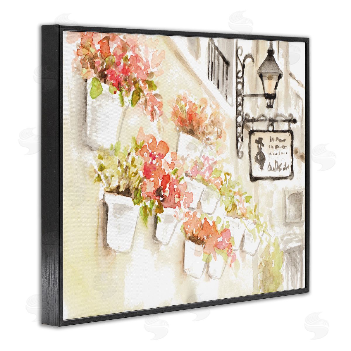 Lanie Loreth Impressionistic Potted Flowers Soft Parisian City Street