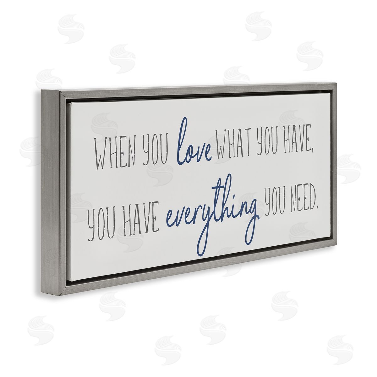 Anna Quach Love What You Have Quaint Phrase Blue Grey
