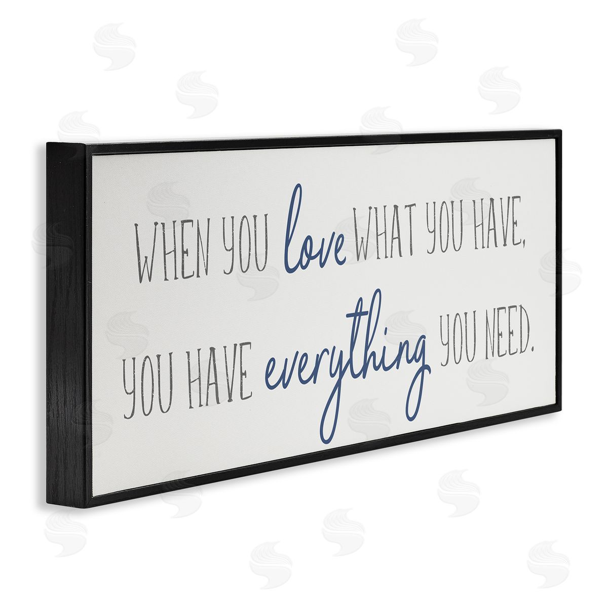 Anna Quach Love What You Have Quaint Phrase Blue Grey