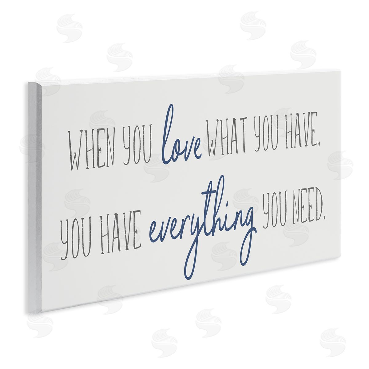 Anna Quach Love What You Have Quaint Phrase Blue Grey