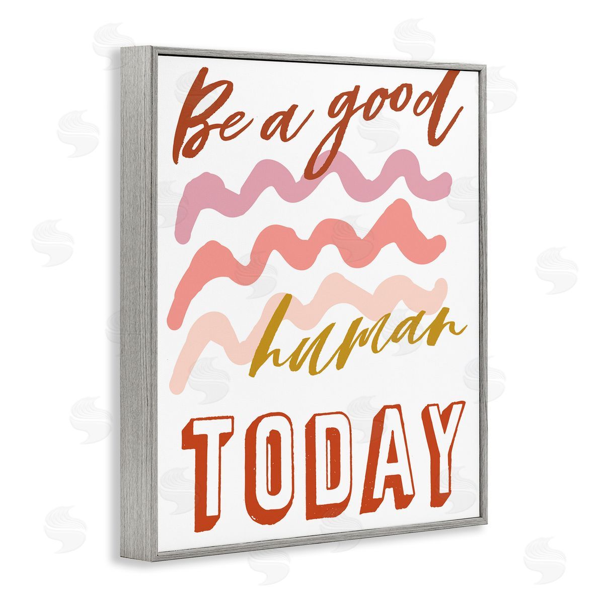 Elizabeth Medley Be A Good Human Phrase Pink Wave Pattern