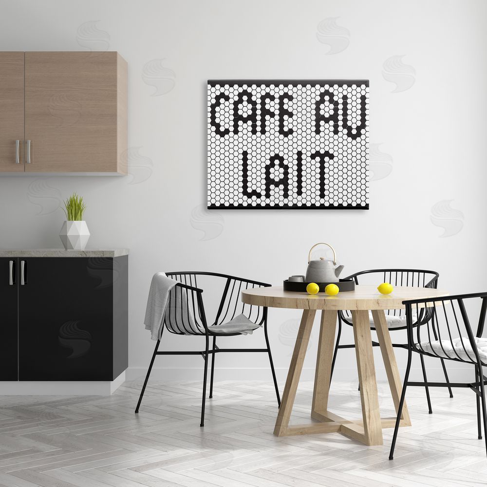 Elizabeth Medley Caf� Au Lait Sign Geometric Hexagon Pattern