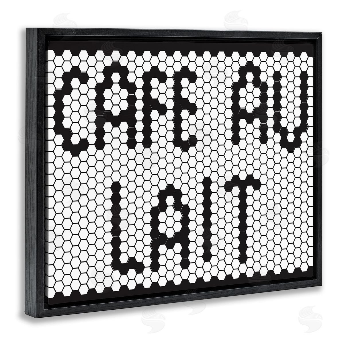Elizabeth Medley Caf� Au Lait Sign Geometric Hexagon Pattern