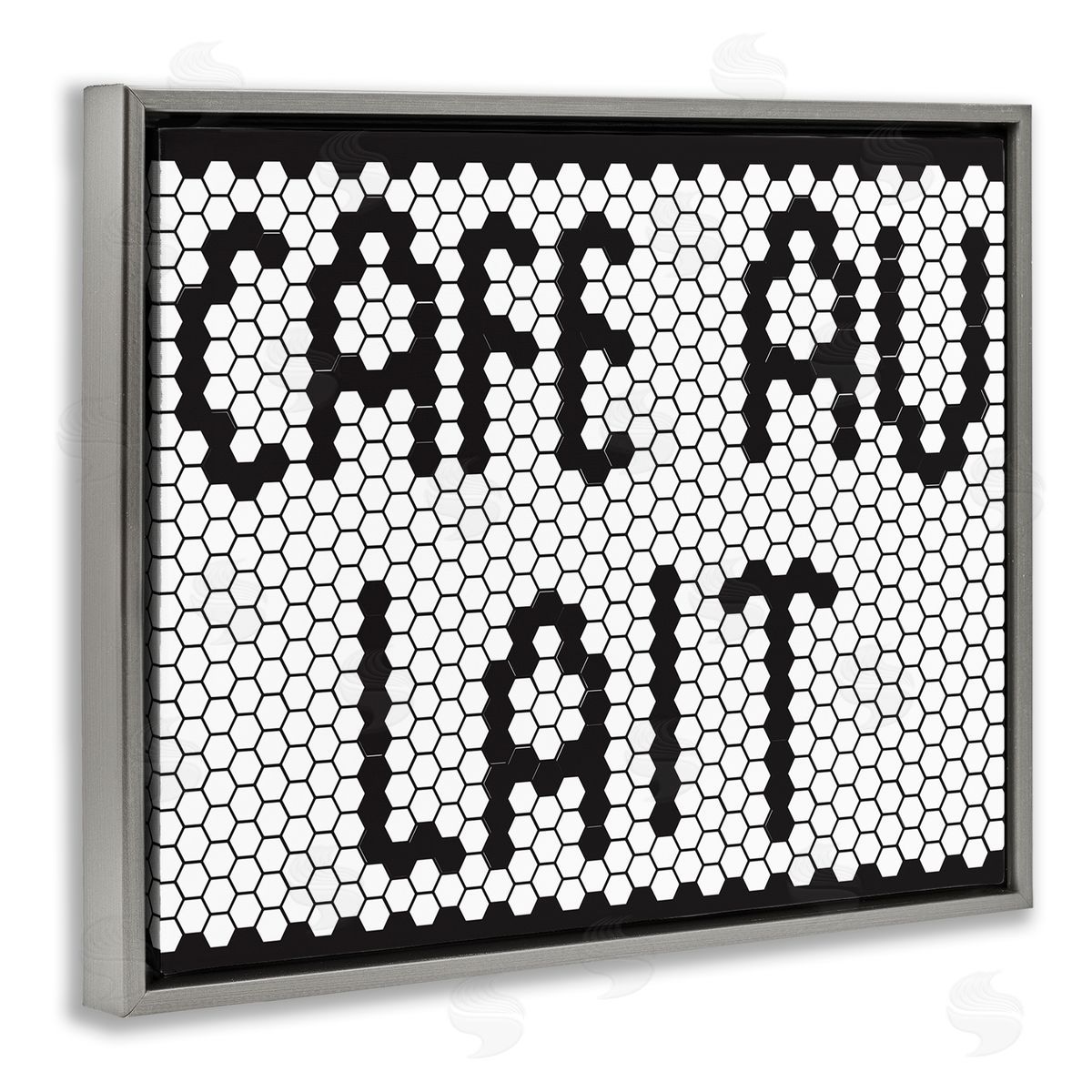 Elizabeth Medley Caf� Au Lait Sign Geometric Hexagon Pattern