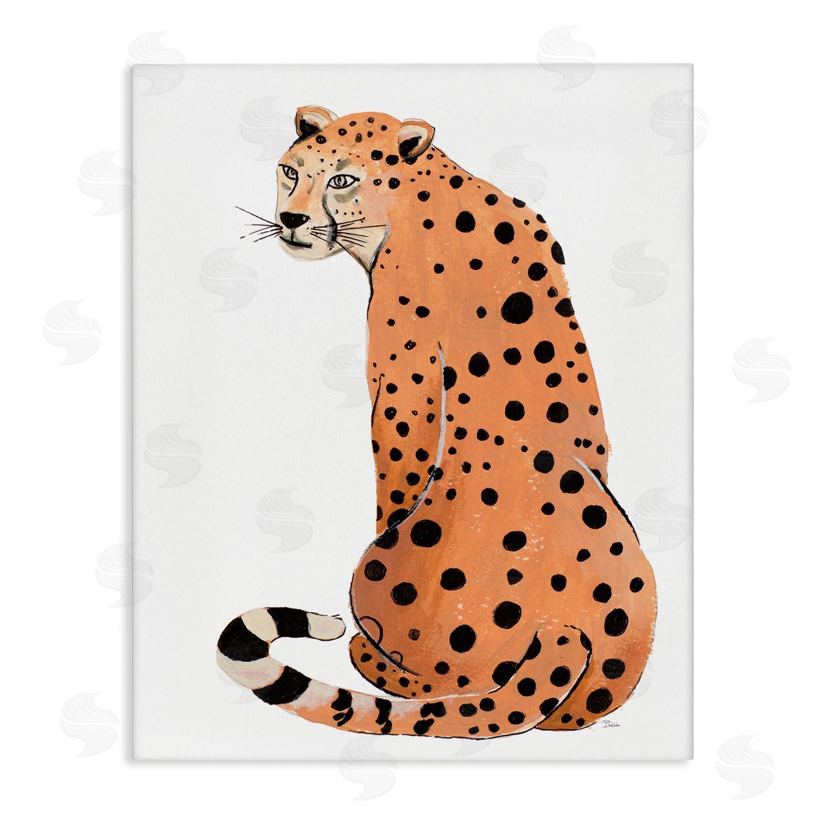 Patricia Pinto Orange Jungle Cat Bold Spots Safari Animal
