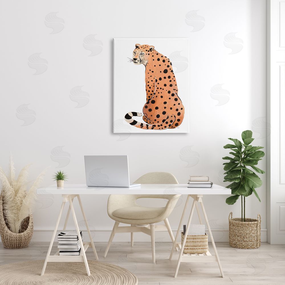 Patricia Pinto Orange Jungle Cat Bold Spots Safari Animal