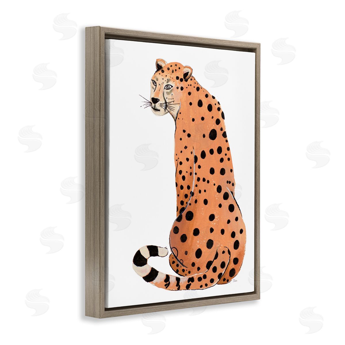 Patricia Pinto Orange Jungle Cat Bold Spots Safari Animal