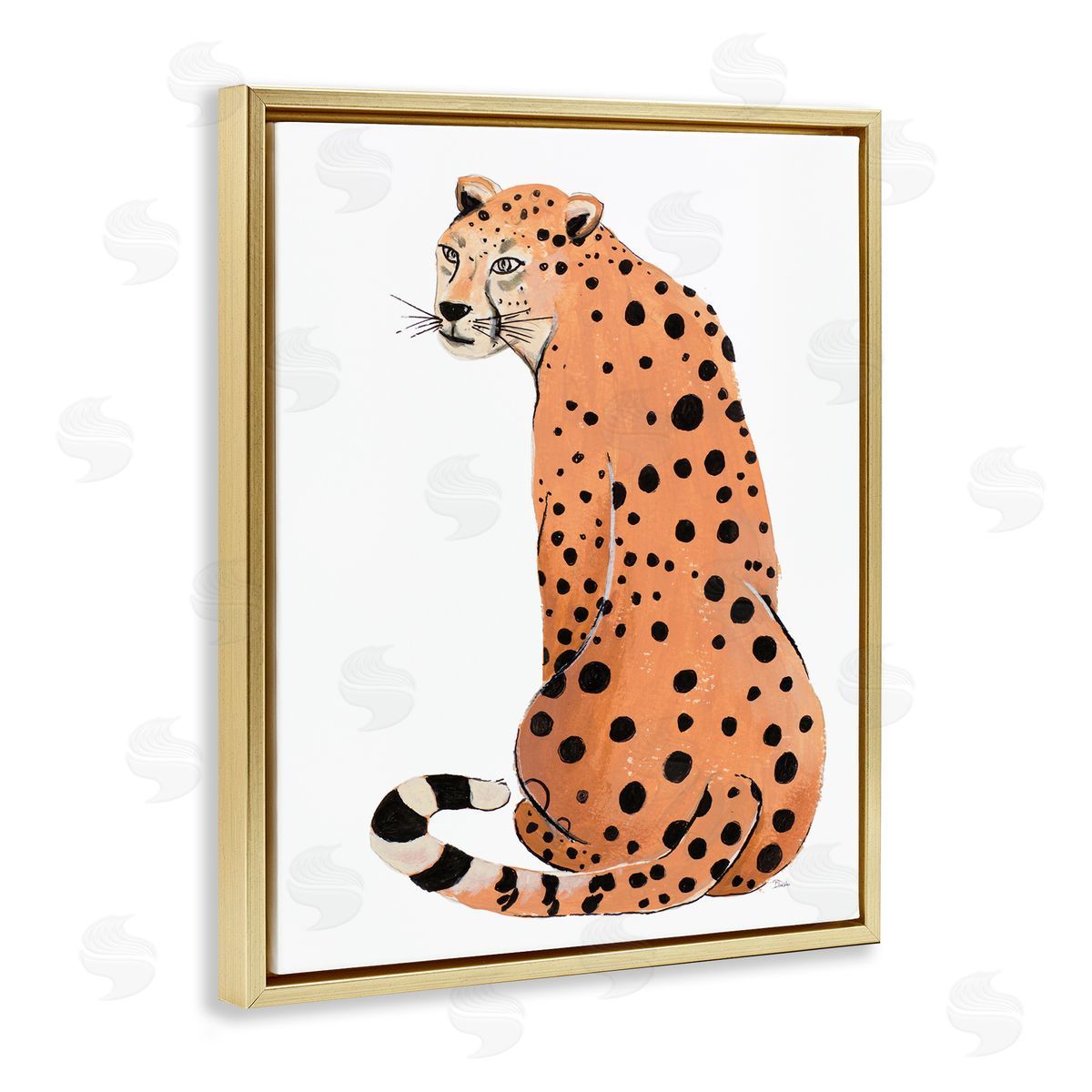 Patricia Pinto Orange Jungle Cat Bold Spots Safari Animal