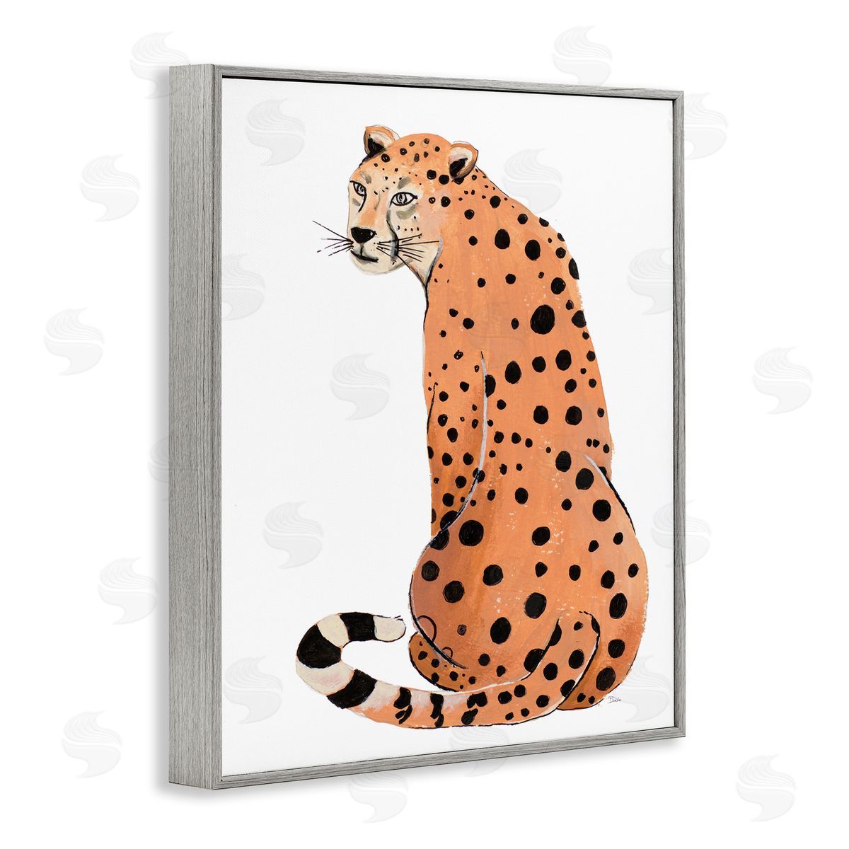 Patricia Pinto Orange Jungle Cat Bold Spots Safari Animal