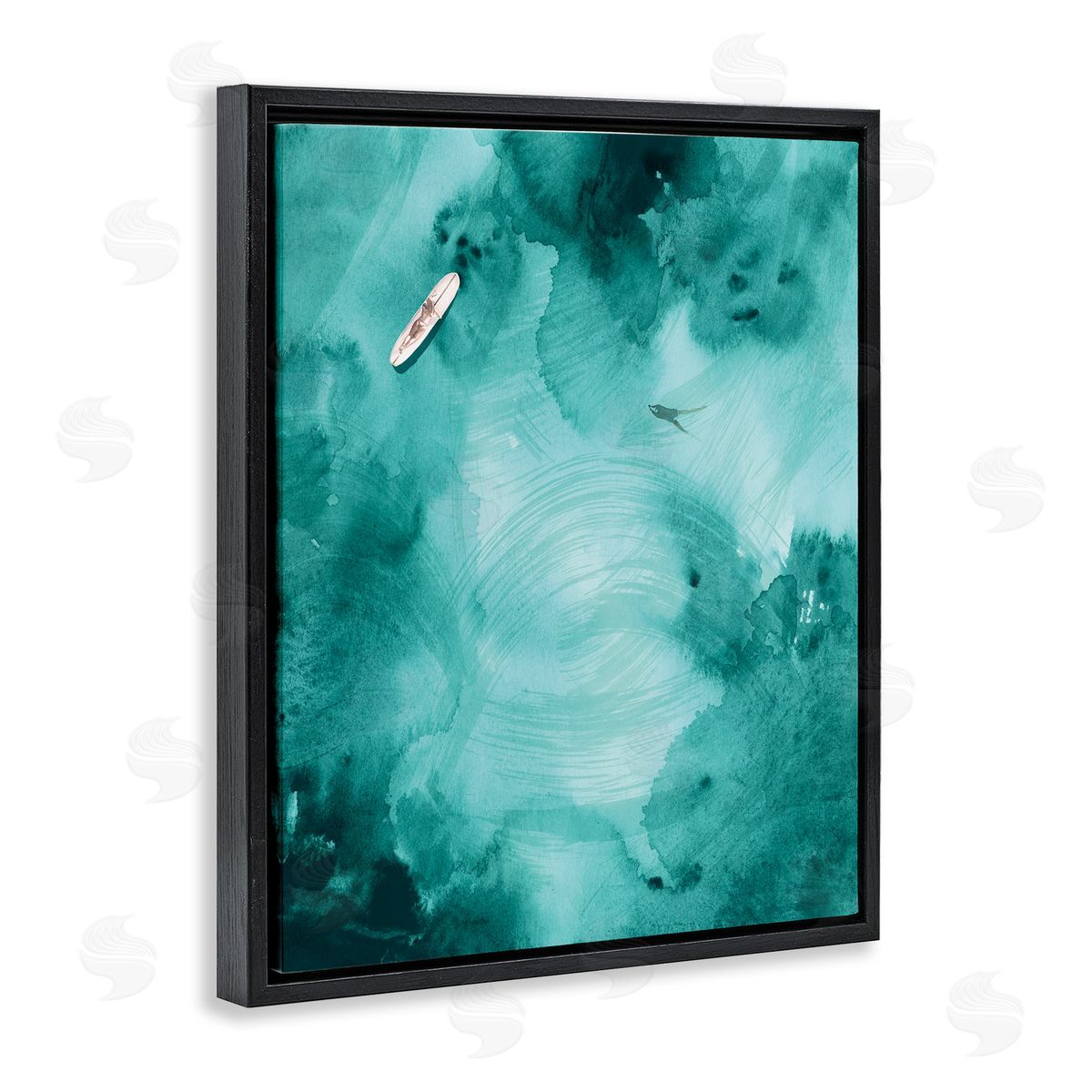 Jennifer Paxton Parker Surfer On Deep Blue Water Ariel Ocean View