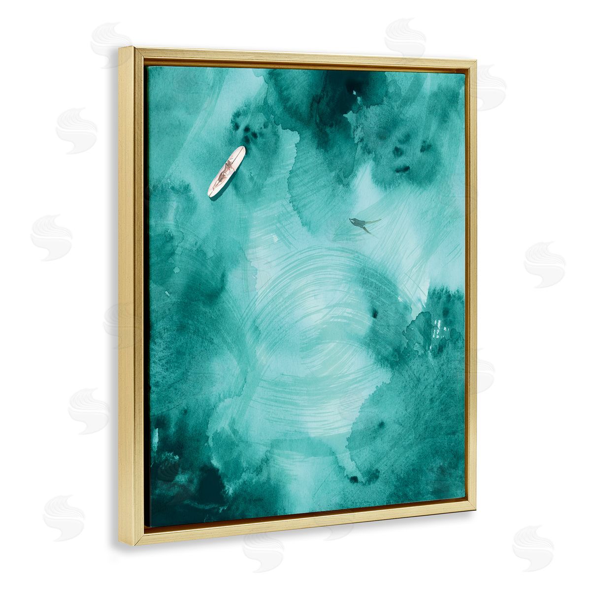 Jennifer Paxton Parker Surfer On Deep Blue Water Ariel Ocean View