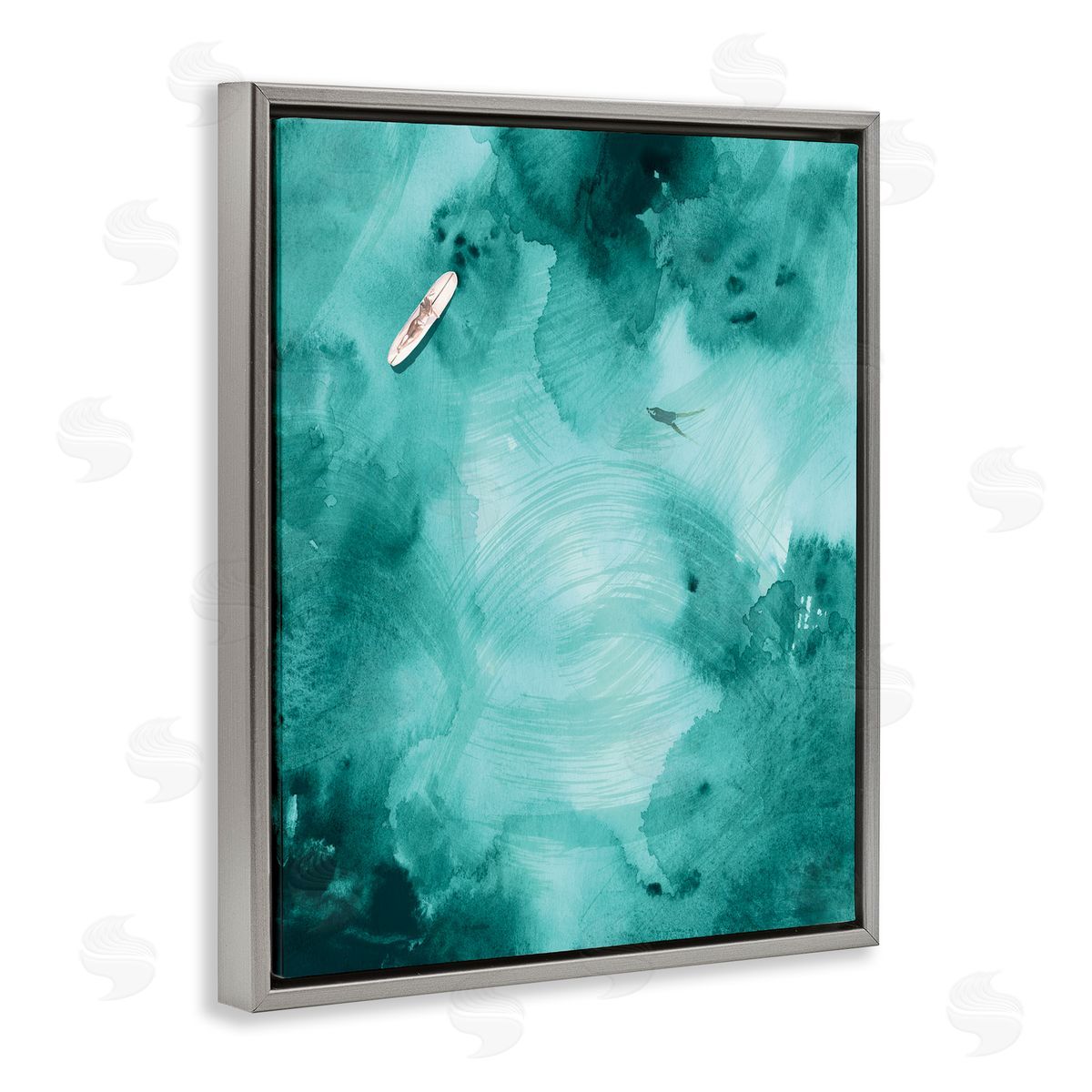 Jennifer Paxton Parker Surfer On Deep Blue Water Ariel Ocean View