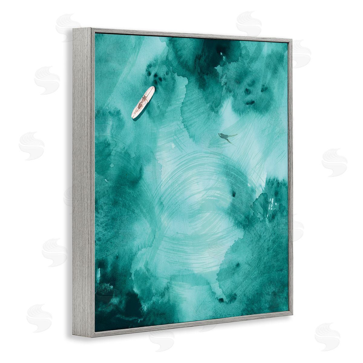Jennifer Paxton Parker Surfer On Deep Blue Water Ariel Ocean View