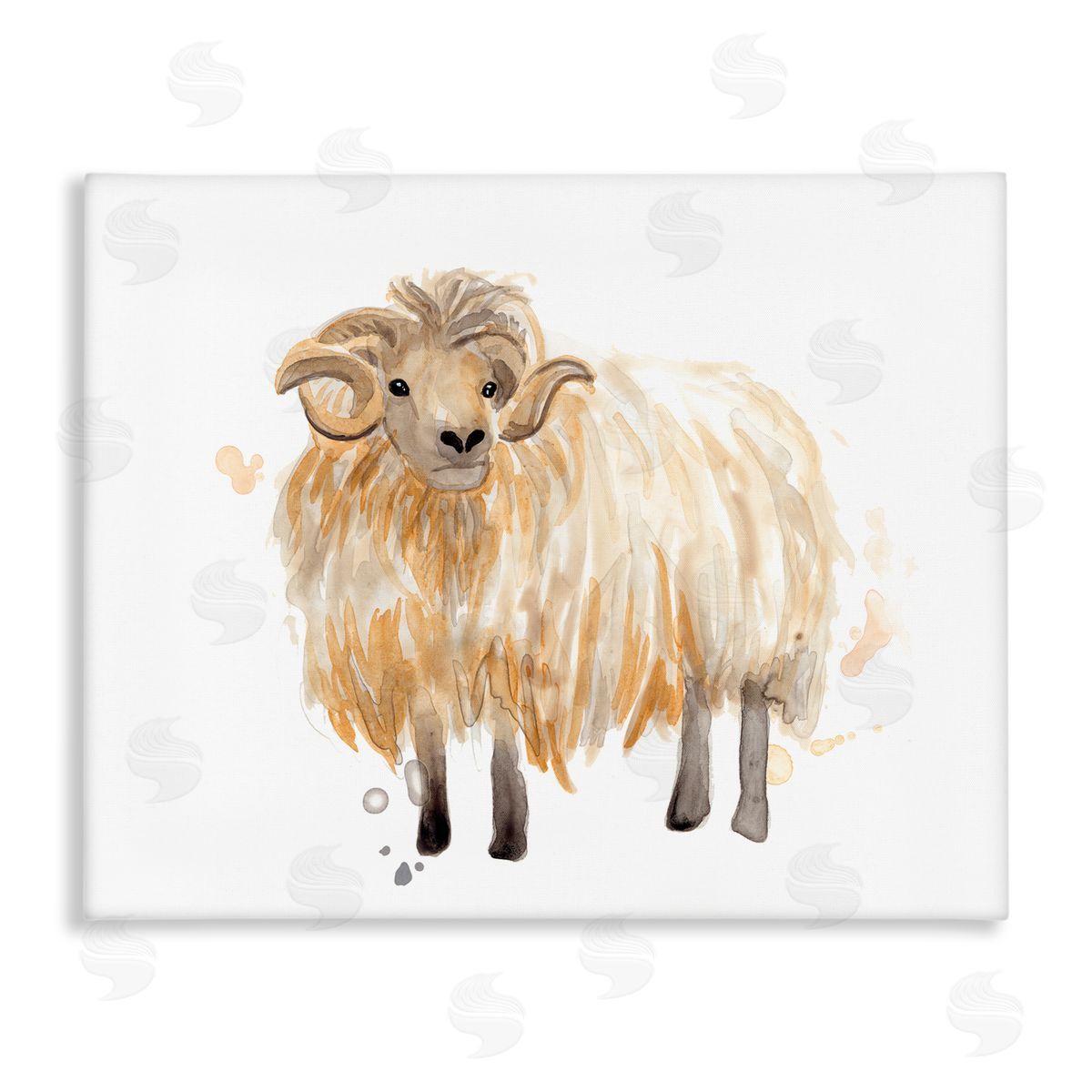 June Erica Vess Stoic Highland Mountain Goat Curved Horn Ram