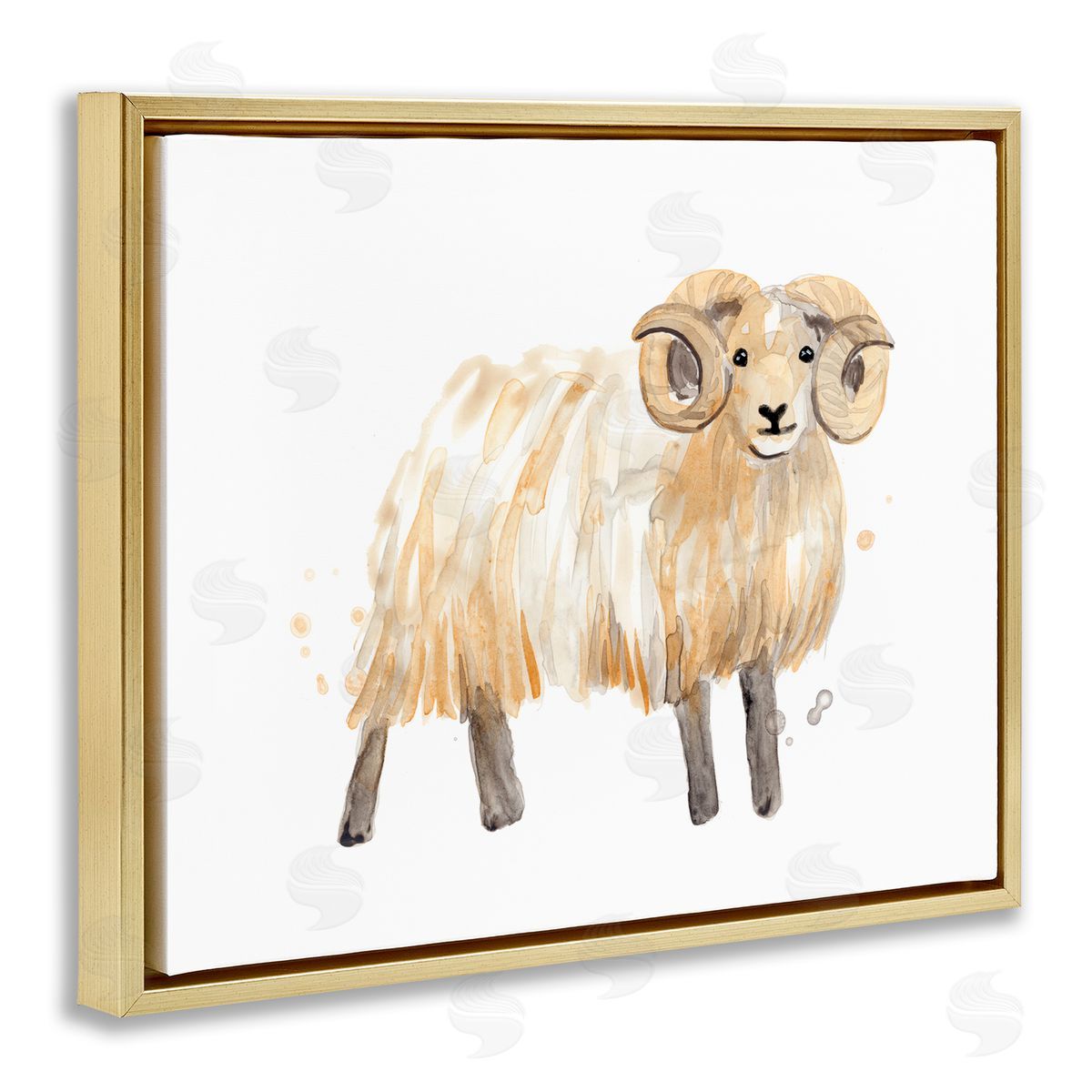 June Erica Vess Adorable Highland Ram Farmside Shaggy Fur Goat