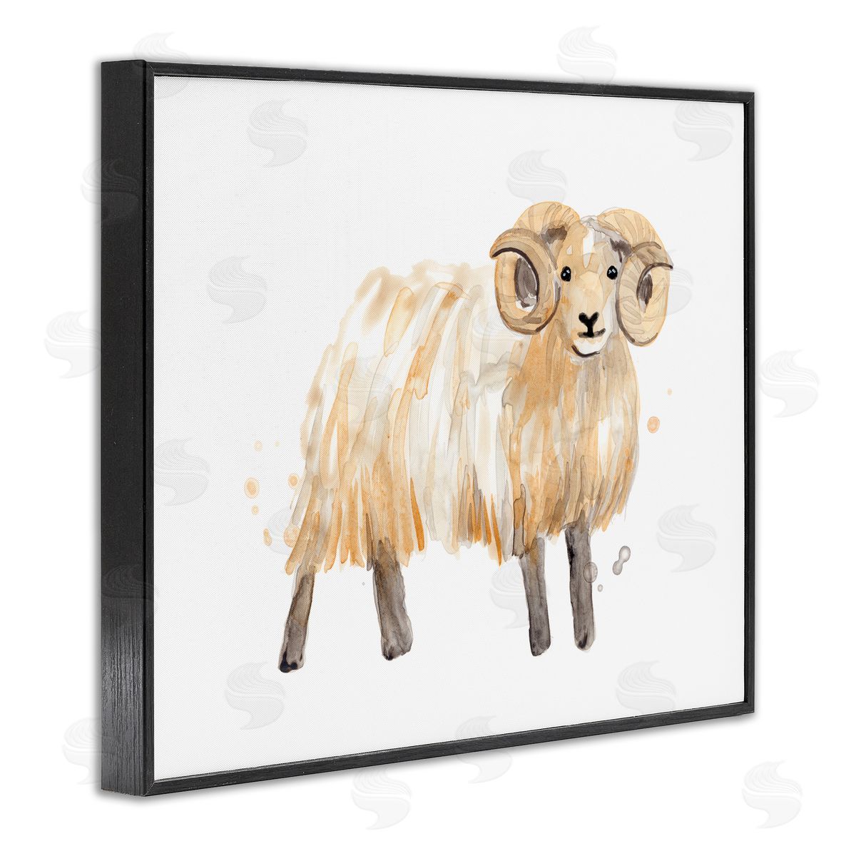 June Erica Vess Adorable Highland Ram Farmside Shaggy Fur Goat