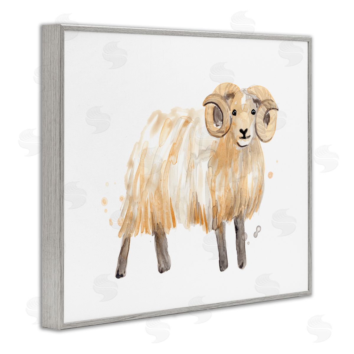 June Erica Vess Adorable Highland Ram Farmside Shaggy Fur Goat